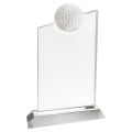   CRY182  Crystal Slant Golf Award